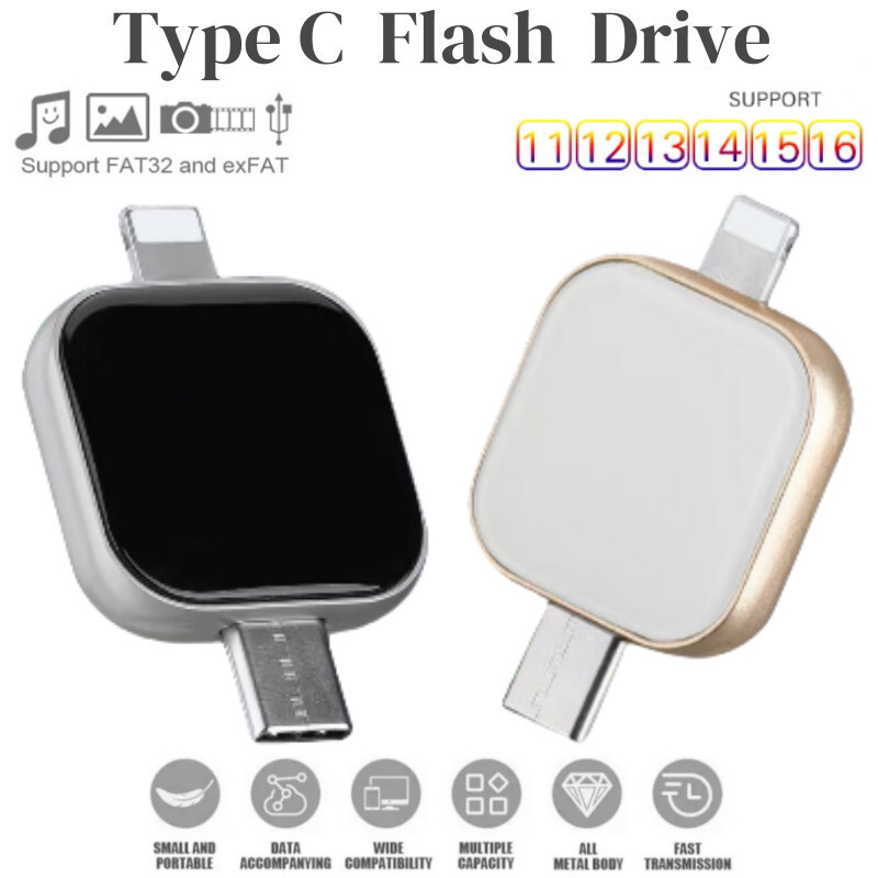 Otg Pendrive 1TB TypeC แฟลชไดรฟ์ 2TB Usb C Thumb Drive Otg สําหรับ iPhone Pendrive Storage