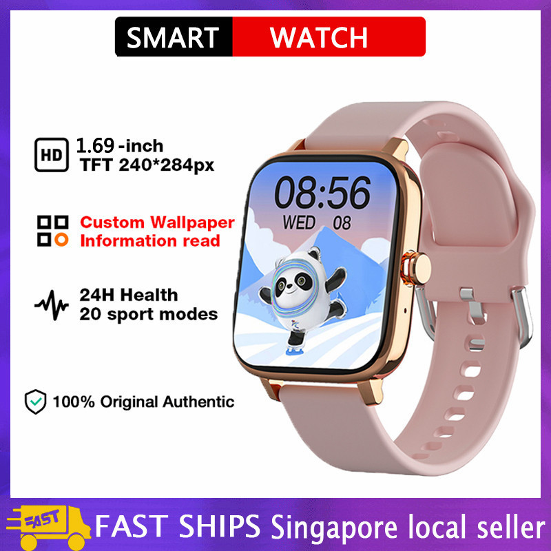 สมาร์ทวอท์ชผู้หญิง Custom Dial Smartwatch สําหรับ Android IOS กันน้ําบลูทูธนาฬิกา Full Touch สร้อยข้