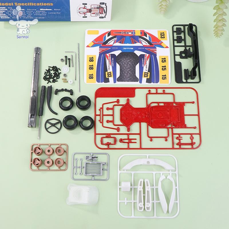 [San] RC Sengi Kart-80 Micro Scale RC Car Go Kart Kit PNP ประกอบแต่ไม่มี RC ไม่มีแบตเตอรี่ RC รีโมทค