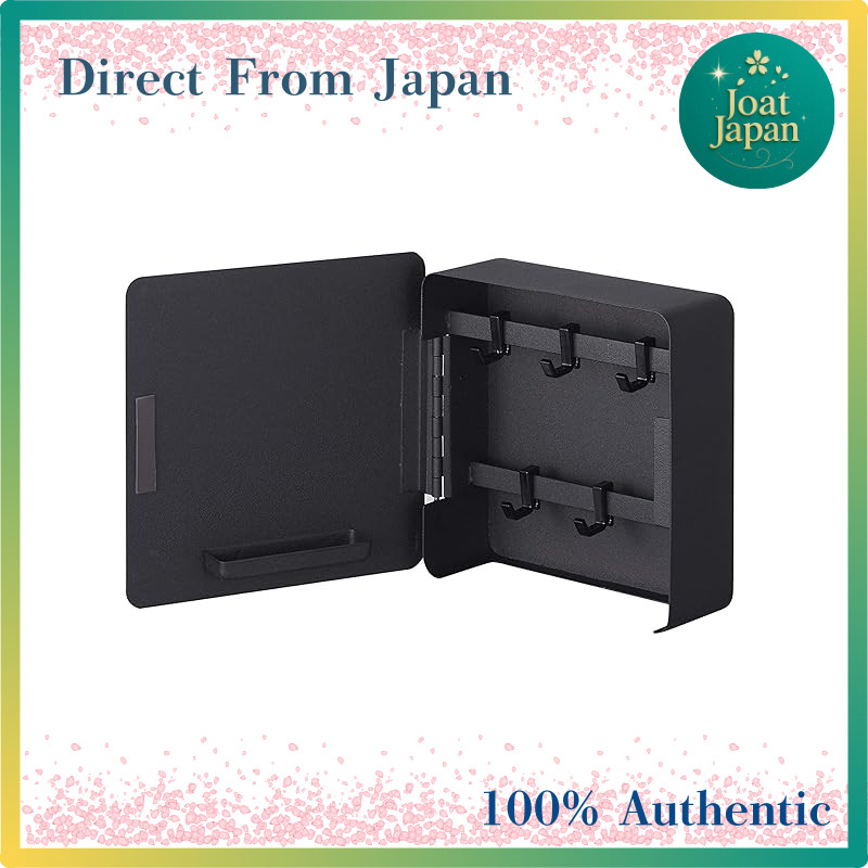【Direct From Japan】
Yamazaki Magnetic Key Hook 2-Tier Black, approximately W15.8 x D5.5 x H15.8 cm, 
