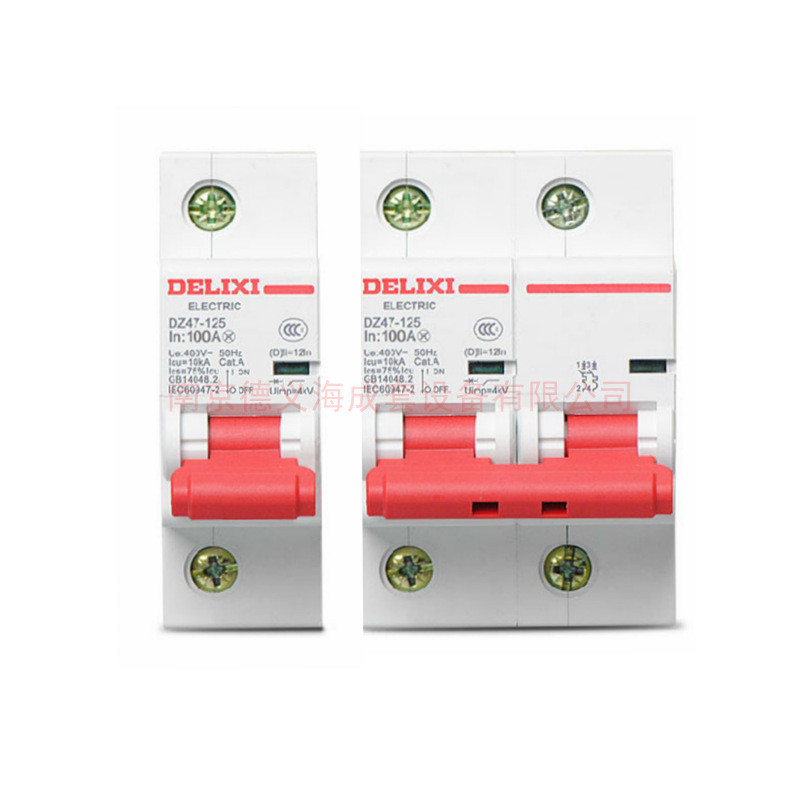 สวิตช์อากาศ DZ47-125 63A-125A High Current Miniature Circuit Breaker DZ47-125 1P-4P