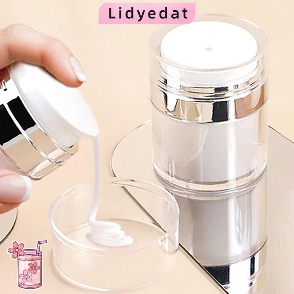 LIDYEDAT165 ขวดย่อยแต่งหน้า,อะคริลิค 15/30/50/100ml ขวดรีฟิล,ขวดครีมสูญญากาศแบบกดเดินทาง