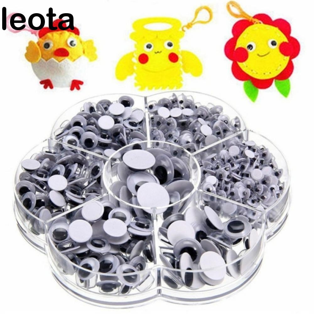 LEOTA Self-adhesive Moving Eyes สีสันเด็กของเล่นเด็ก Handmade Googly Wiggly Eyes Crafting ตุ๊กตาตุ๊ก