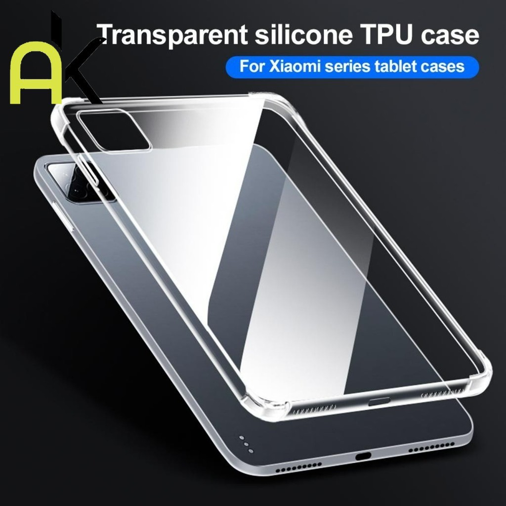 AK เคสแท็บเล็ต TPU ใสแบบนิ่ม For Xiaomi Pad 5 6 7 Pro 11 Pro 12.1 2 2025 SE 8.7 ปลอกซิลิโคนใสกันกระแทกป้องกันการตก
