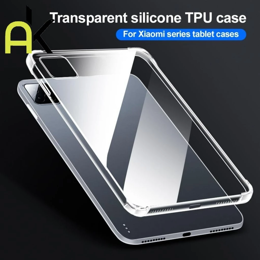 AK เคสแท็บเล็ต TPU ใสแบบนิ่ม For Xiaomi Pad 5 6 7 Pro 11 Pro 12.1 2 2025 SE 8.7 ปลอกซิลิโคนใสกันกระแทกป้องกันการตก