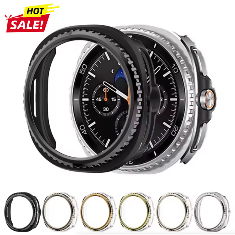 แหวนฝา + ฝาครอบสําหรับ Samsung Galaxy Watch 8 classic 46mm Protector Hard PC กันชน Galaxy Watch8 คลาสสิกกรณีป้องกัน