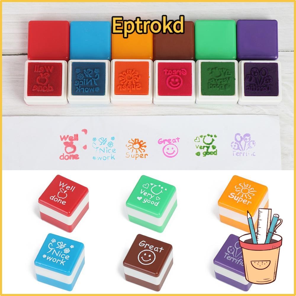 EPTRO 6 ชิ้น/เซ็ตครูอุปกรณ์การบ้าน Correcting Good Good Good Work โรงเรียนอนุบาลสรรเสริญ Phase