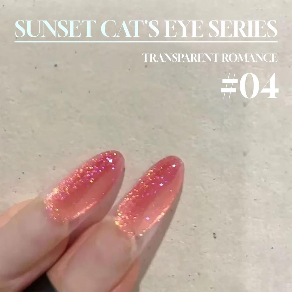 MIANEL ฤดูใบไม้ผลิและฤดูหนาว Rainbow ลูกปัดแก้วคริสตัลไวท์เทนนิ่ง Cat Eye Gel ยาทาเล็บ 2025 Ice Clear Nude Glittering คริสตัล Cat Eye ยาทาเล็บ ร้านทําเล็บพิเศษใช้ 12ML - รูปที่ 2