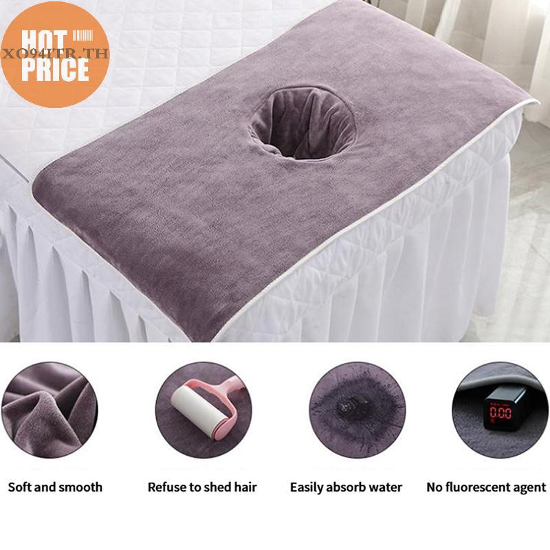 XOITR 40*80 ซม.หนา Beauty SPA โต๊ะนวด Planking ผ้าขนหนูเช็ดหน้าพร้อมเตียงหลุม TH