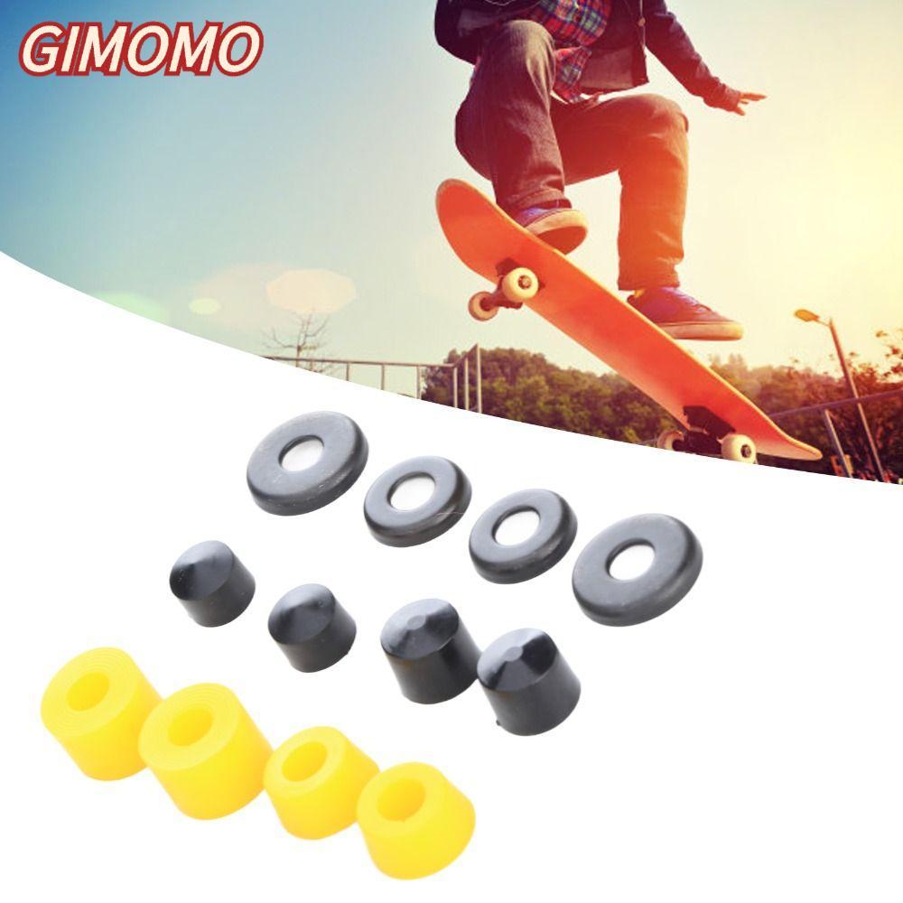 GIMOMO Skateboard Shock Kit, PU Lightweight Damping Bushings, Durable 90A Skateboard Bushing Set 4 W
