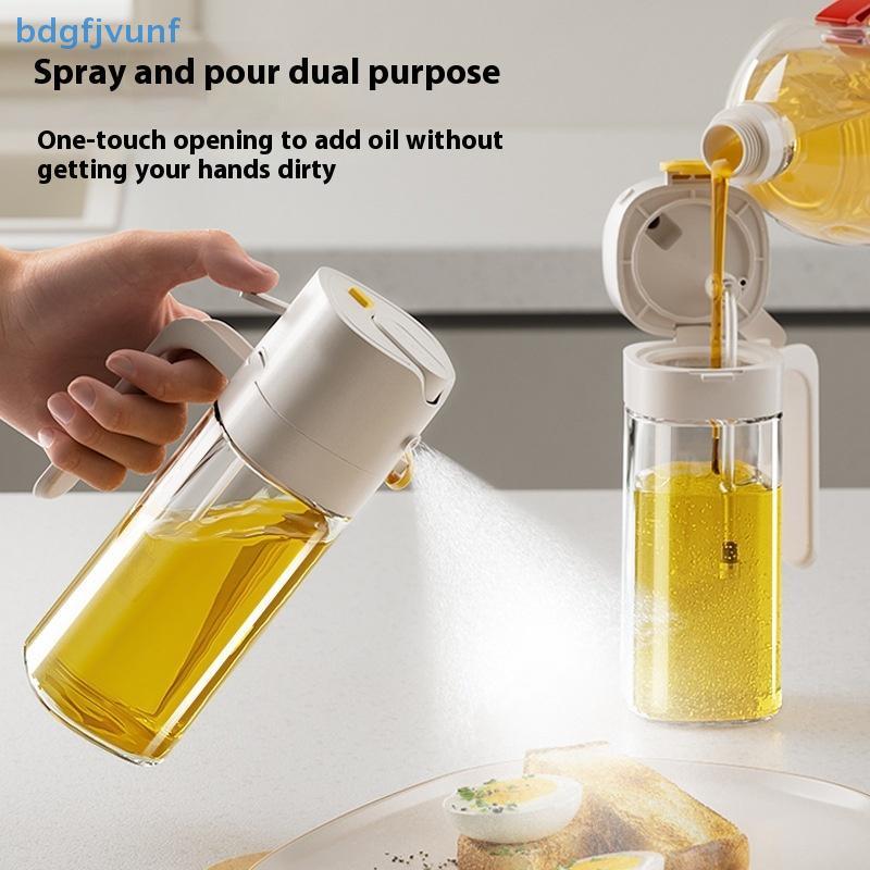 BDGF 550ML น้ํามัน er ขวด BBQ ทําอาหาร 2 In 1 เครื่องจ่ายน้ํามันน้ํามันมะกอก Pourers er ห้องครัวเบเกอรี่น้ํามัน Mister น้ําส้มสายชูขวด TH
