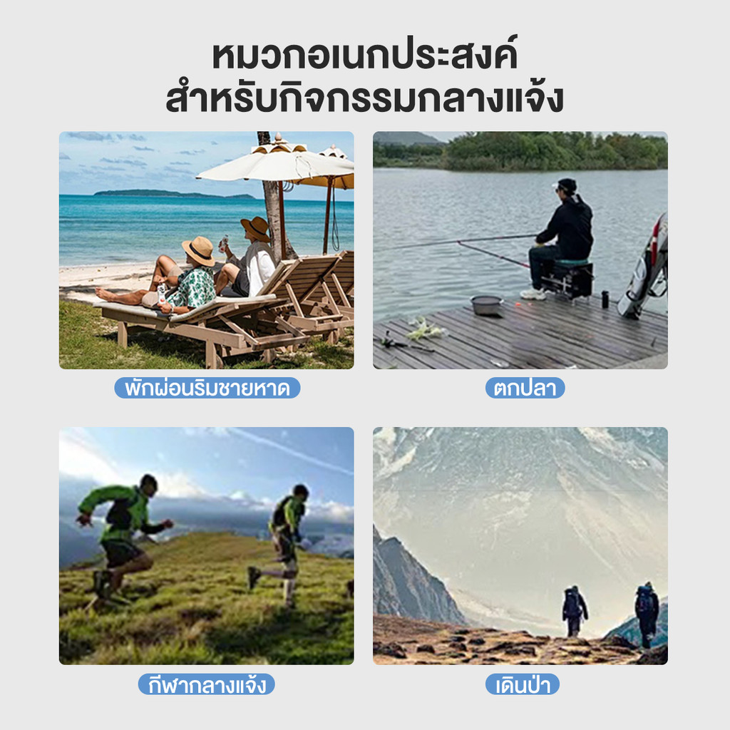 New หมวกกันยุง หมวกคลุมปีกกว้าง กันแดด UPF50+ ตาข่ายกันแมลง หมวกเดินป่า หมวกมุ้ง  เหมาะสำหรับออกไปเที่ยว - รูปที่ 2