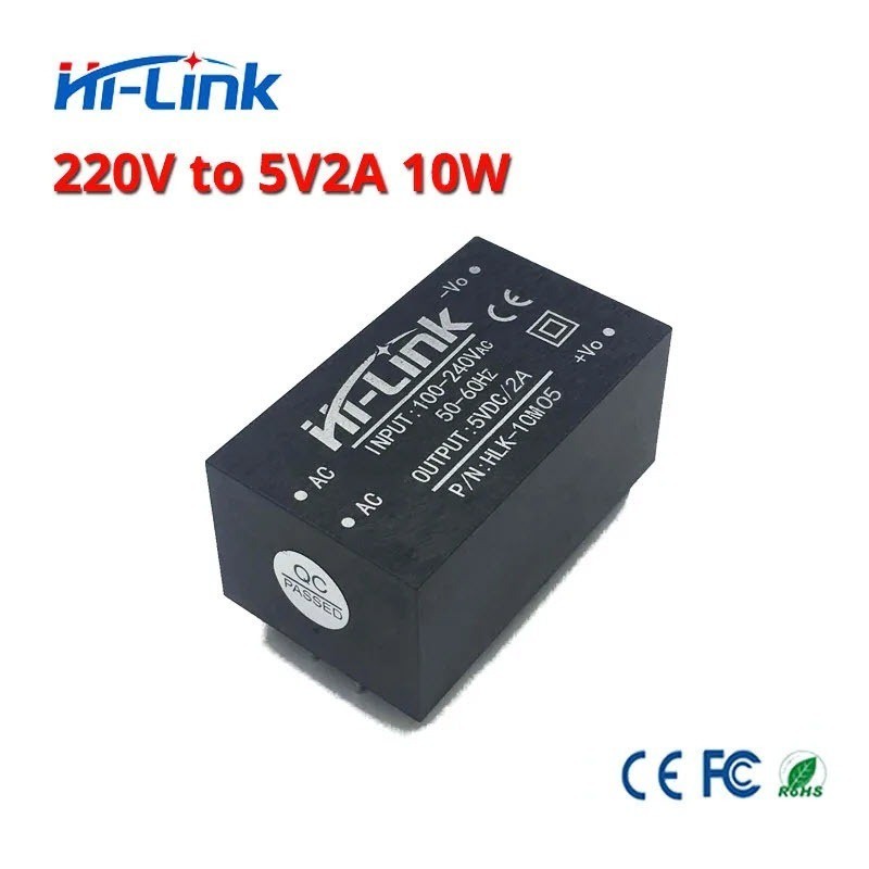 HLK-10M05 AC-DC 220V to 5V (2000mA) Step-Down Power Supply Module