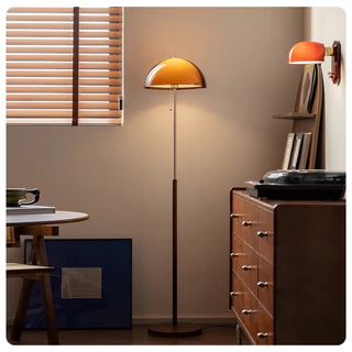 ⭐⭐โคมไฟตั้งพื้น โคมไฟตั้งห้องนั่งเล่น โคมไฟบรรยากาศ American Mid-century Vintage วางข้างโซฟา โคมไฟดีไซเนอร์