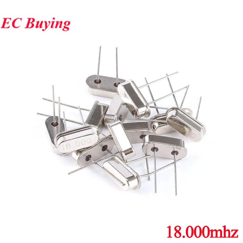 10 ชิ้น/ล็อต 18MHz 18 MHz 18M Hz 18.000M 18.000 คริสตัล Osciler Mini Passive Resonator ควอตซ์ HC-49S