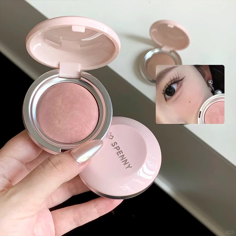 Spenny เบกกิ้งผัดบลัช 922 เนื้อผัดบางเบา สีแดงอมส้มช่วยให้หน้าเรียวขาว 2025 สไตล์ใหม่ ใช้ง่าย