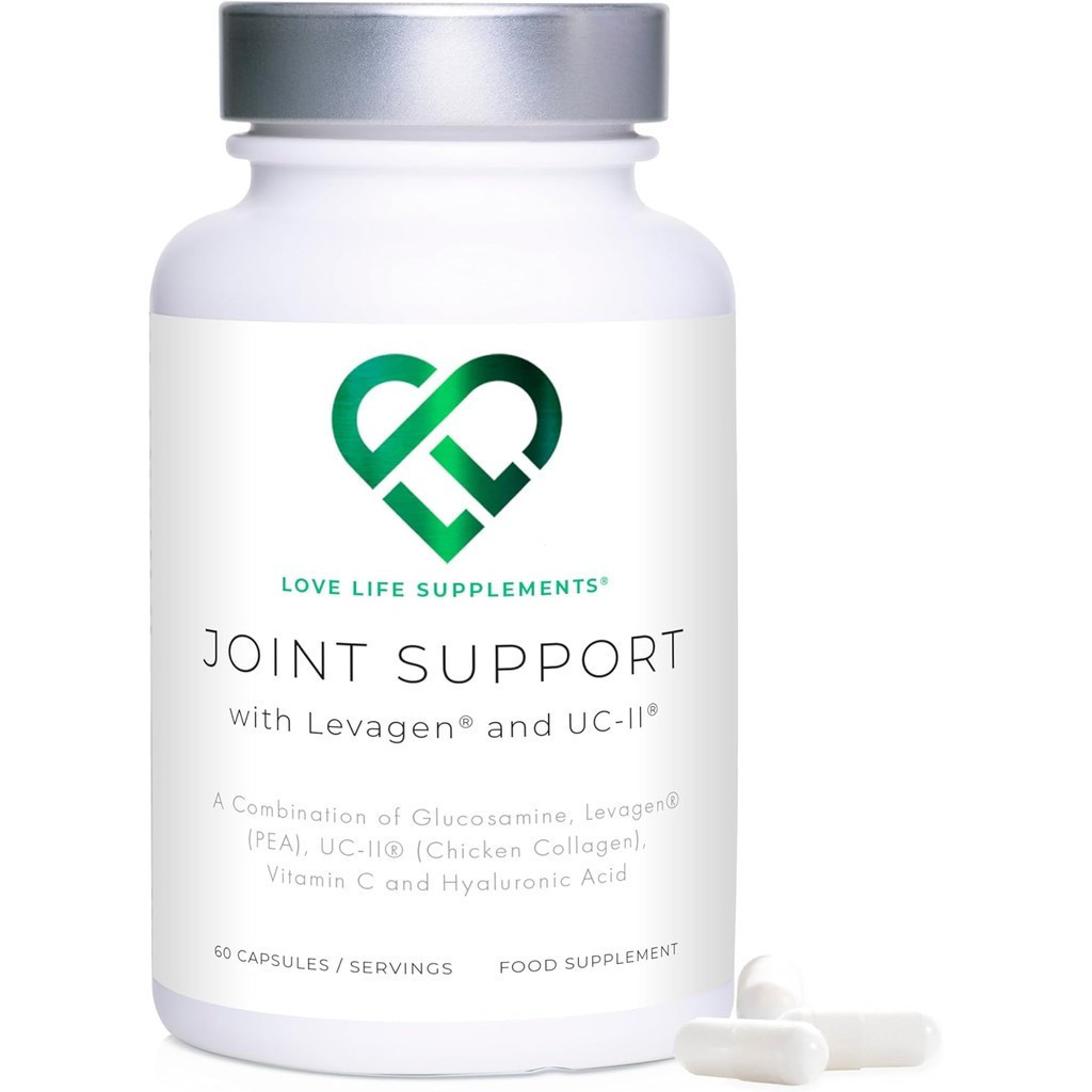 ข้อต่อ สนับสนุน อุปทาน 2 เดือน - 60 แคปซูล พร้อมกลูโคซามีน วิตามินซี ไฮยาลูรอนิค แอซิด ลาเจน® + UC-I