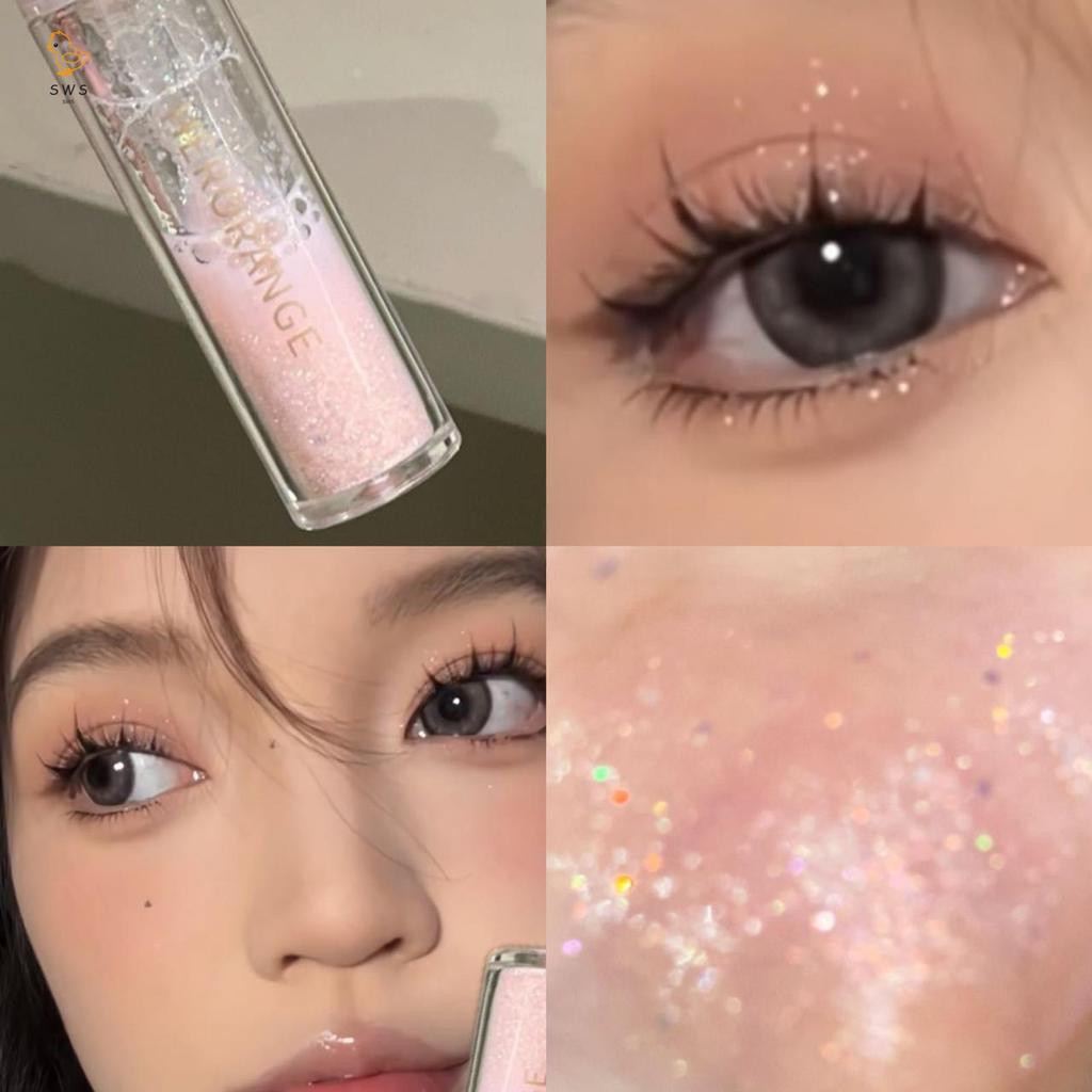 2.5g Eye Beauty Liquid Glitter Eyeshadow Quick-Drying Sparkling Eye Shadow สําหรับ Daily & Official 