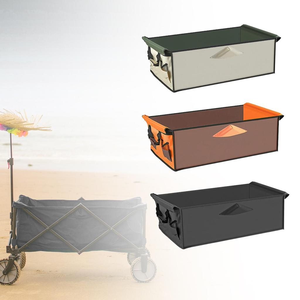 [mcqlqm] Wagon Liner ผ้า Oxford ความจุขนาดใหญ่ Camping Cart Liner Wagon Cloth Pocket