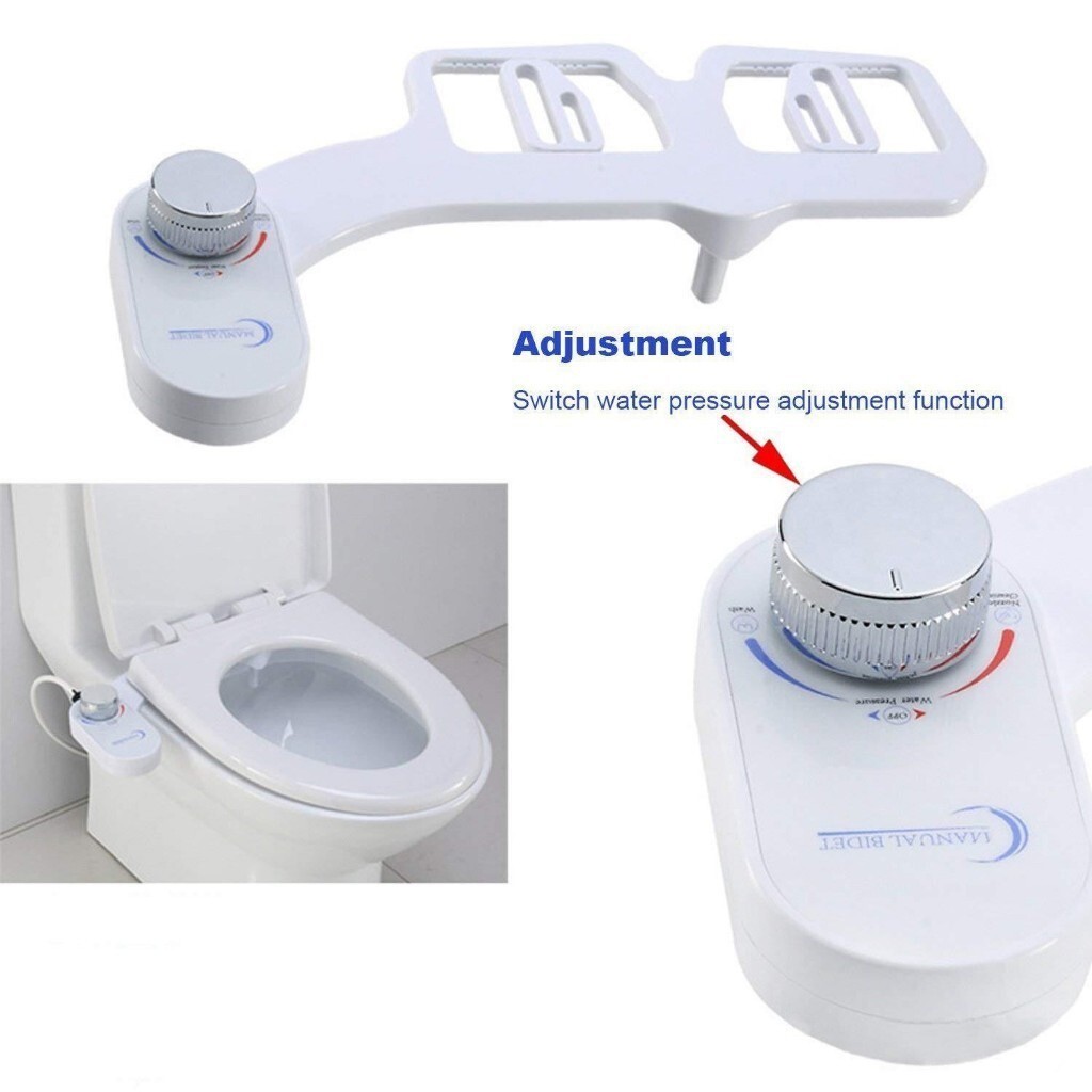 Bidet Toilet Seat Non Electrical Bidet Toilet Seat Manual Control Retractable Nozzles Easy Installat