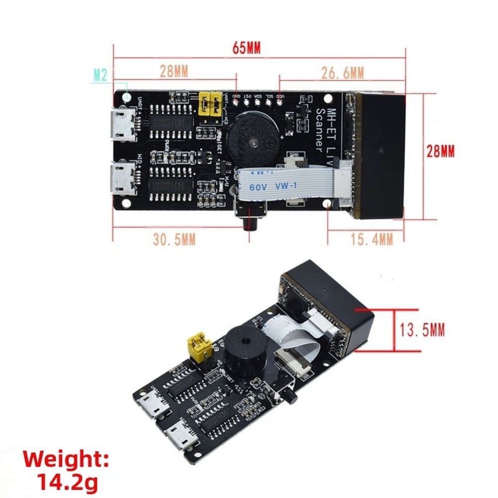 เครื่องสแกน V3.0 ฝัง 2D Barcode QR Code Reader โมดูลสแกนพร้อม UART