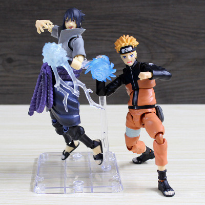 Anime SHF Naruto Shippuden Uzumaki Naruto Sasuke uchiha Movable joint Doll Hand-Made Ornaments