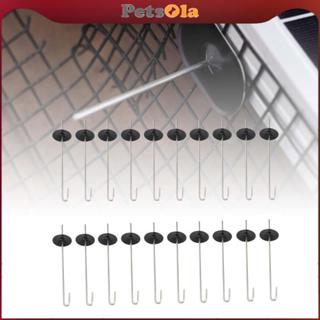 PETSOLA ชุดแผงพลังงานแสงอาทิตย์ 20pcs กันนกและสัตว์ คลิปลวดอ…