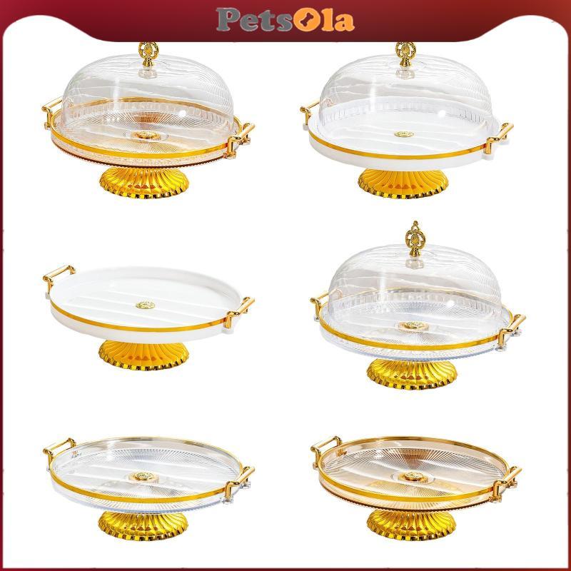 PETSOLA Desert เสิร์ฟแผ่น Footed Pastry Display Server ขนมเสิร์ฟ Platter สําหรับชีสเค้กค็อกเทล Cupca
