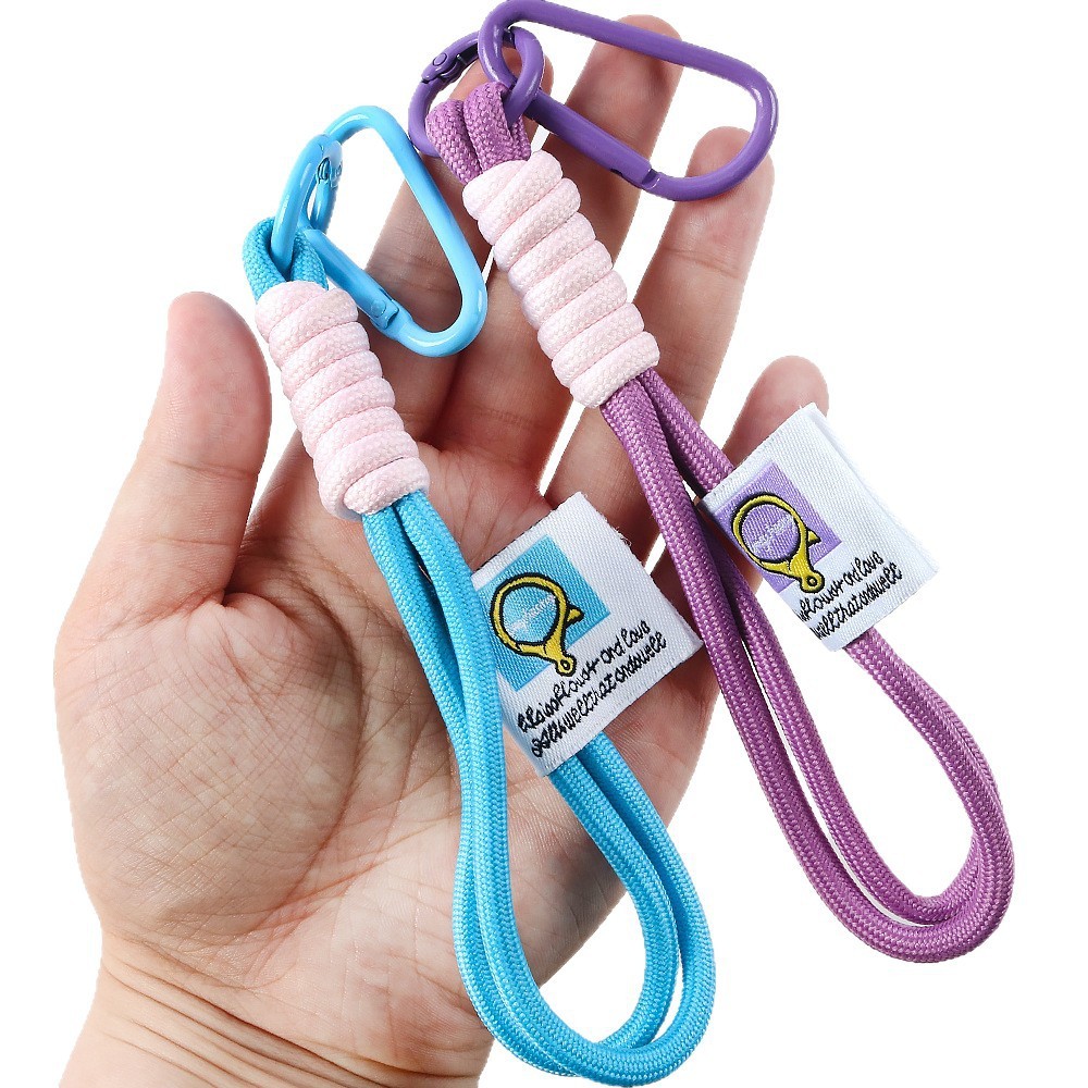 ใหม่สร้างสรรค์สีพวงกุญแจไนลอนแขวนเชือกปีนเขาหัวเข็มขัด ทําเอง ตุ๊กตาจี้โทรศัพท์มือถือโซ่กระเป๋าแขวนเชือก - รูปที่ 3