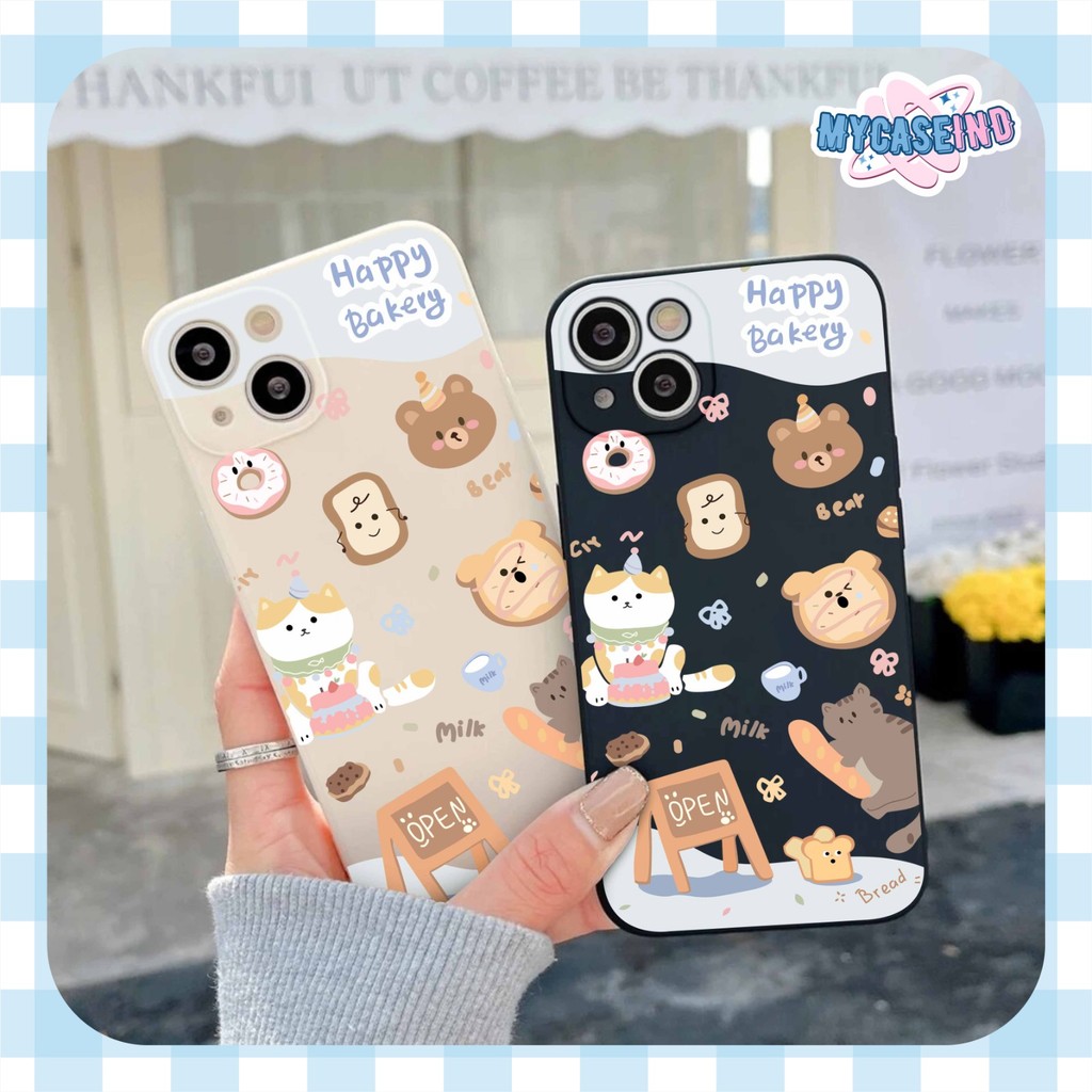 PRINTING LENS PROTECTOR Happy Bakery case pocophone c75 m3 pro 5g mi 11 lite redmi 14c 13 4g 5g 10 4