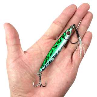 Fishing Jig Lure 10g/15g/20g/25g/30g/40g Deep Sea Fishing Lure Jigging เหยื่อปลอมพร้อมตะขอปลาคู่