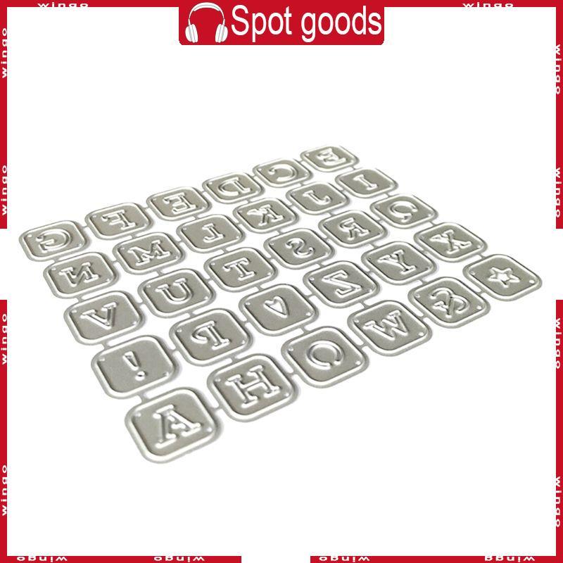 Alphabet Letters Metal Cutting Dies Stencil Scrapbooking DIY Album Stamp Paper