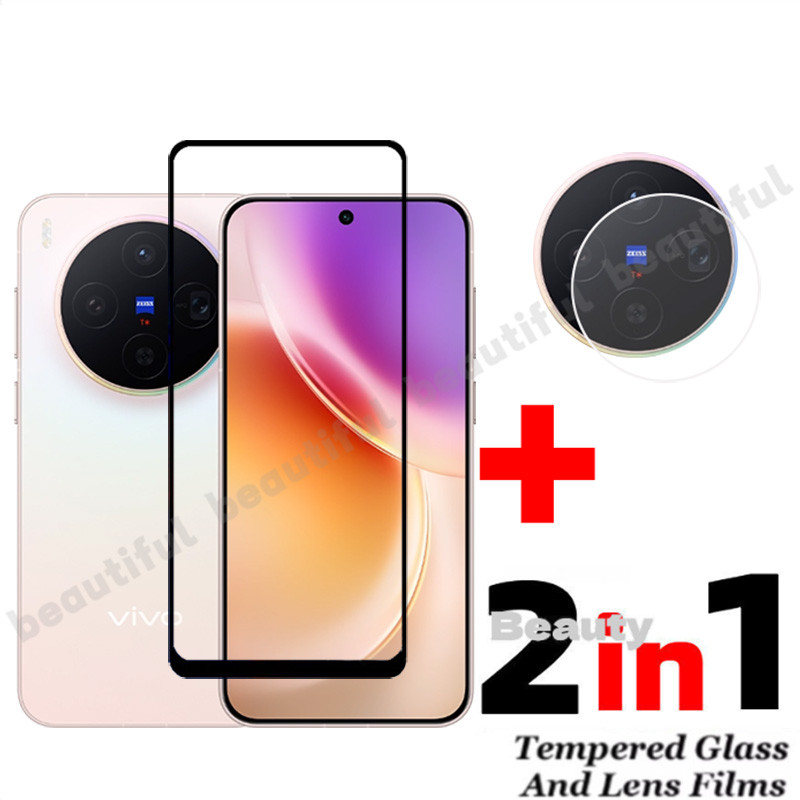 2IN1 9H ความแข็งฟิล์มใสสําหรับ Vivo X300 Pro X300Pro X 300 Pro x200fe VivoX300 ป้องกันหน้าจอกระจกนิร