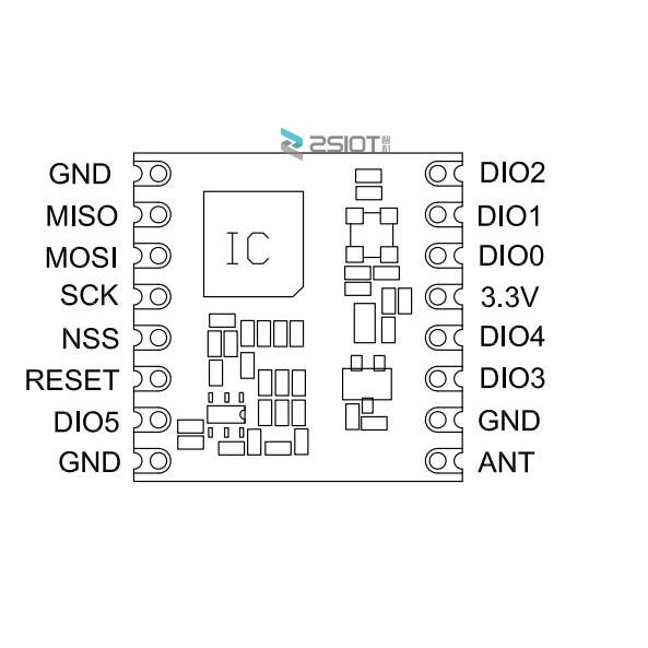 Lora/sx1278/sx1276/sx1262/RF แม่พิมพ์ Hide/loraWan/IOTouren/IOTouren/RF433 แม่พิมพ์