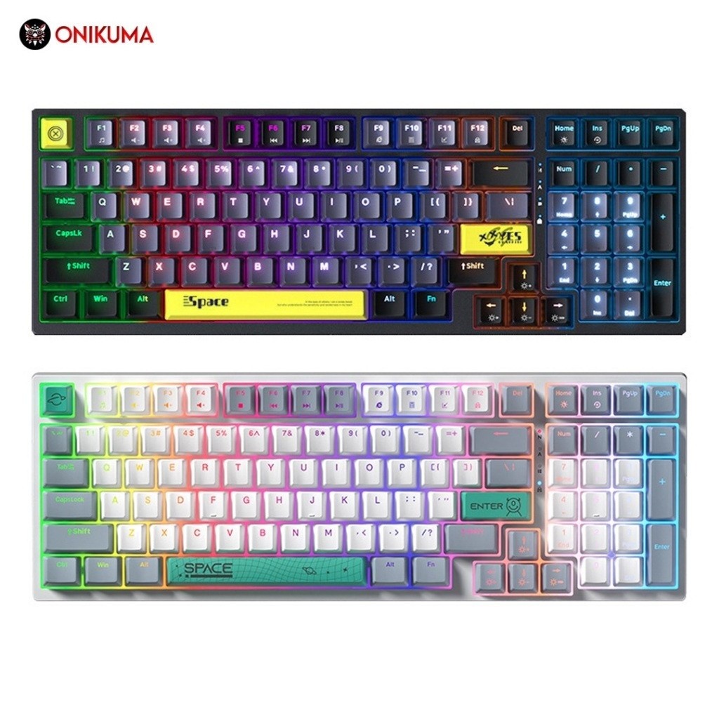 ONIKUMA G38 Wired Mechanical Keyboard With RGB Light 98 Keys Gamer For PC Laptop