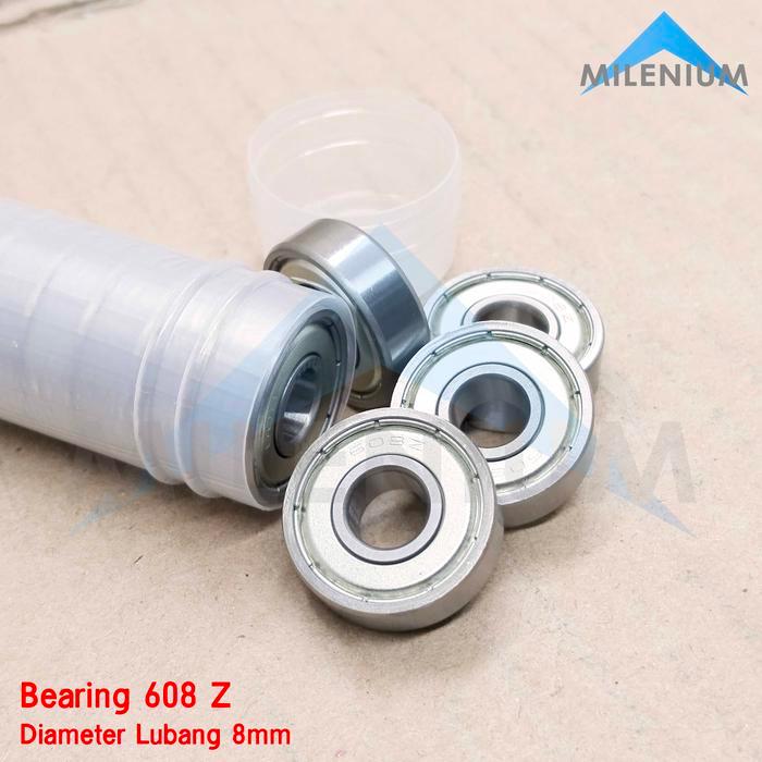 MESIN Bearing Laher 608Z Dynamo Fan เส้นผ่านศูนย์กลาง AS 8 มม. / เครื่องยนต์ AC ในร่ม / วัสดุซีลเหล็