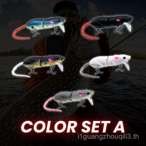5 PCS Mouse Bionic Knuckle Breaker False Bait for Freshwater and Saltwater, Slow Sinking Bionic Swim