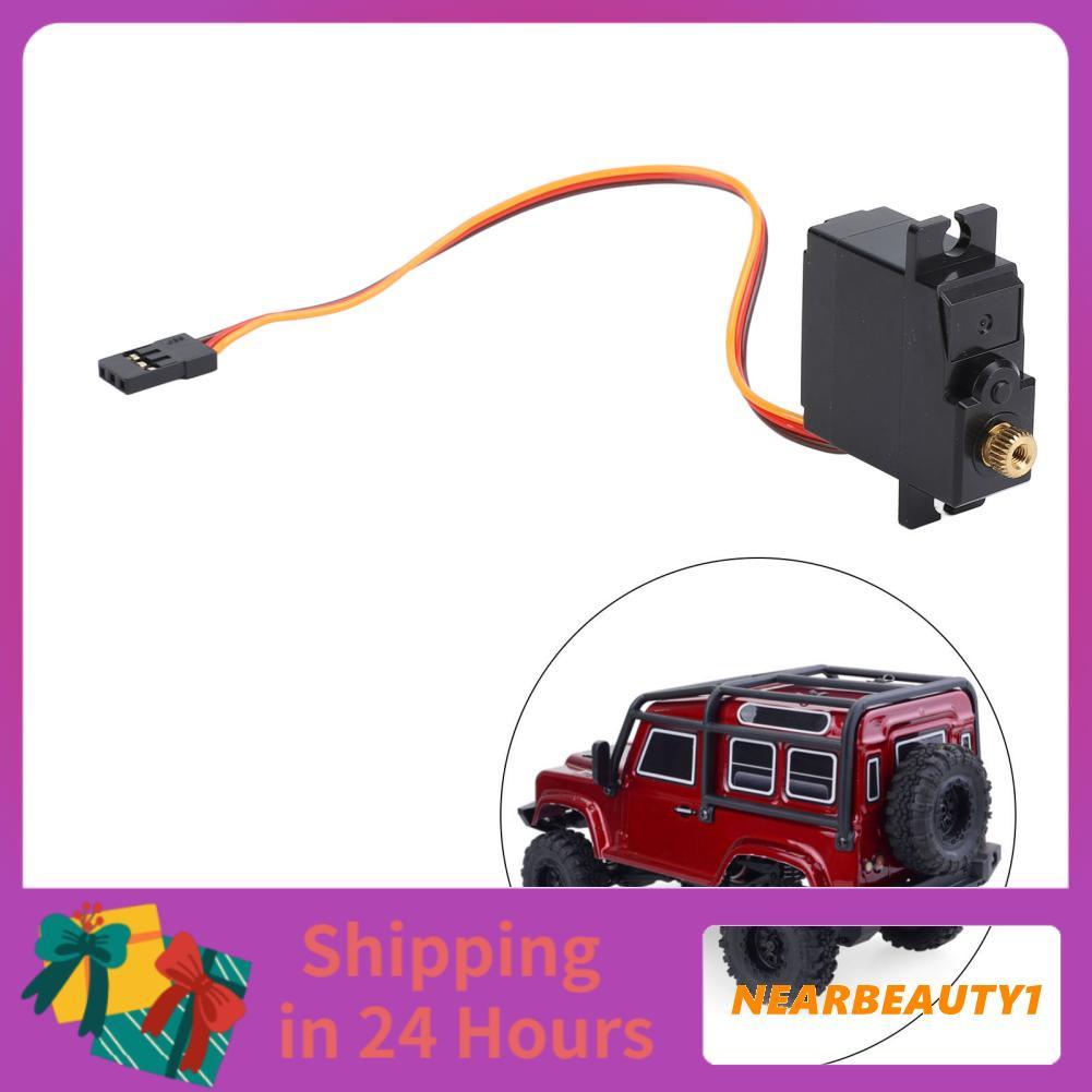 Nearbeauty1 RC รถพวงมาลัย Servo ฝีมือที่แม่นยำโลหะและพลาสติก Great Fit สำหรับ WLtoys 124017 124016 1