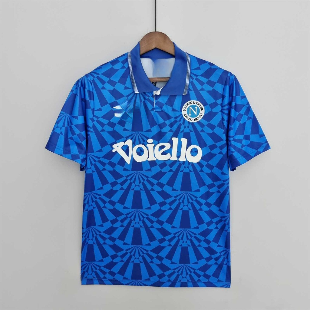 เสื้อบอล Napoli เหย้า ยุค 91-93 กับตัวเลือกดีไซน์เอง