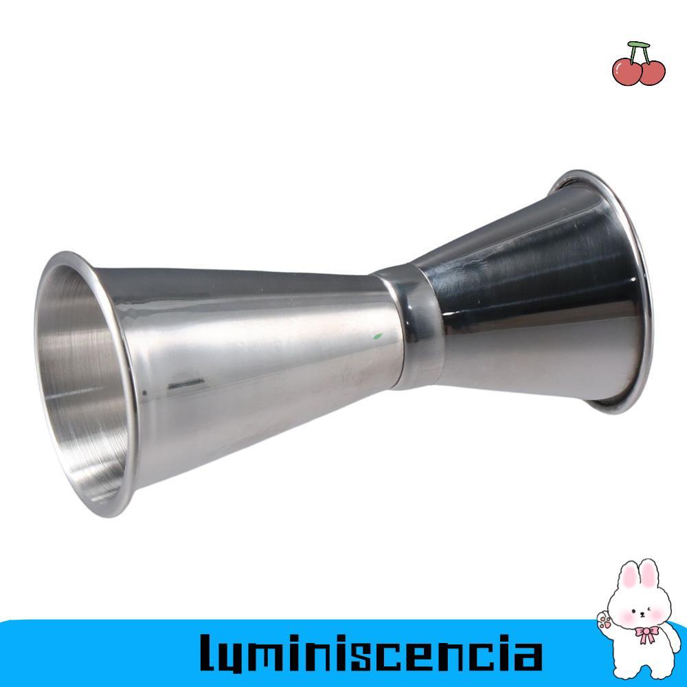 LUMINESCIA Double Cocktail Jigger, การวัดภายใน OZ/ML Bar วัด Jigger, วัดสแตนเลส Shot Bar Jigger Home