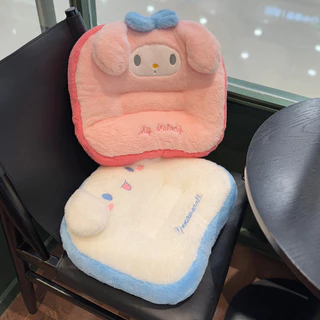เบาะรองนั่งที่สะดวกสบาย Kuromi My Melody Hello Kitty Cinnamoroll เบาะหลังเก้าอี้ตกแต่งบ้าน
