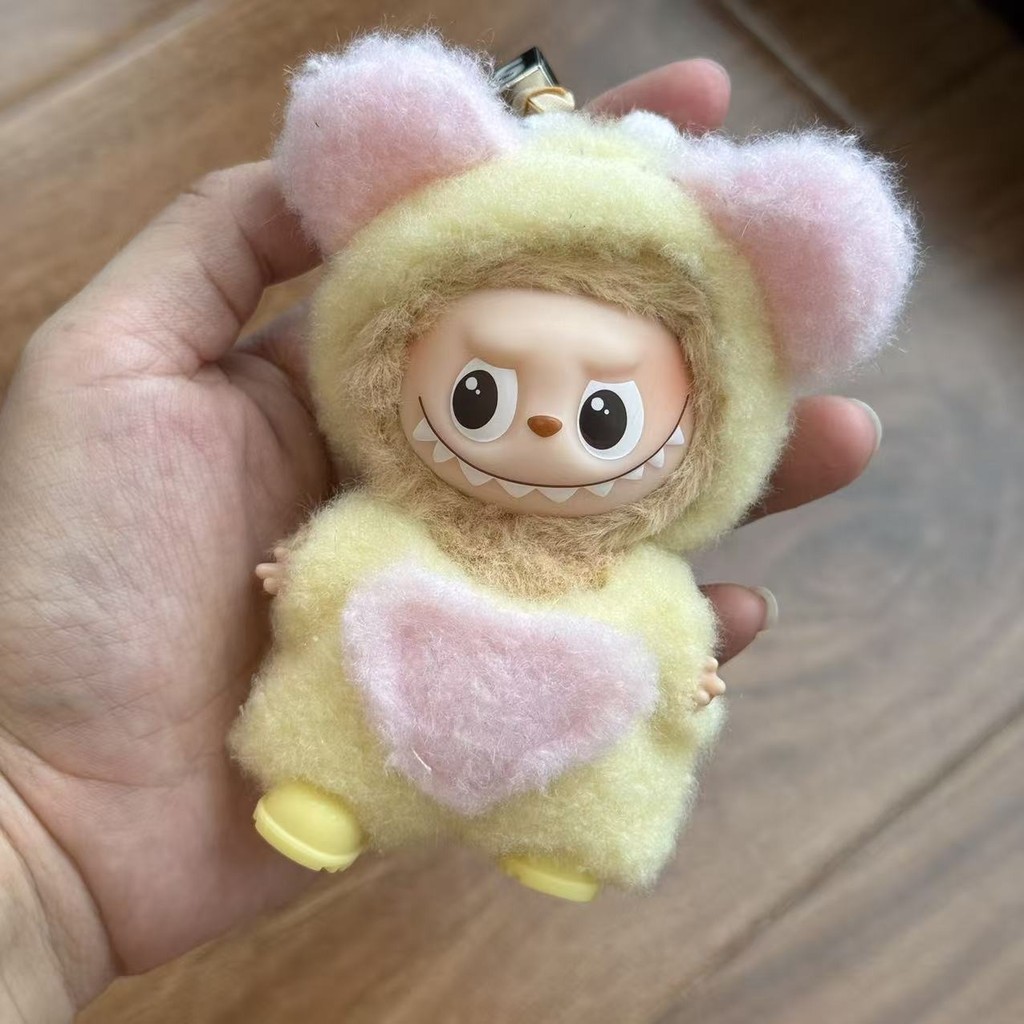 สําหรับ Labubu 4.0 Pin สําหรับ Love เสื้อผ้า Plush jumpsuit สําหรับ labu 10 ซม.ตุ๊กตาเสื้อผ้าอุปกรณ์เสริม