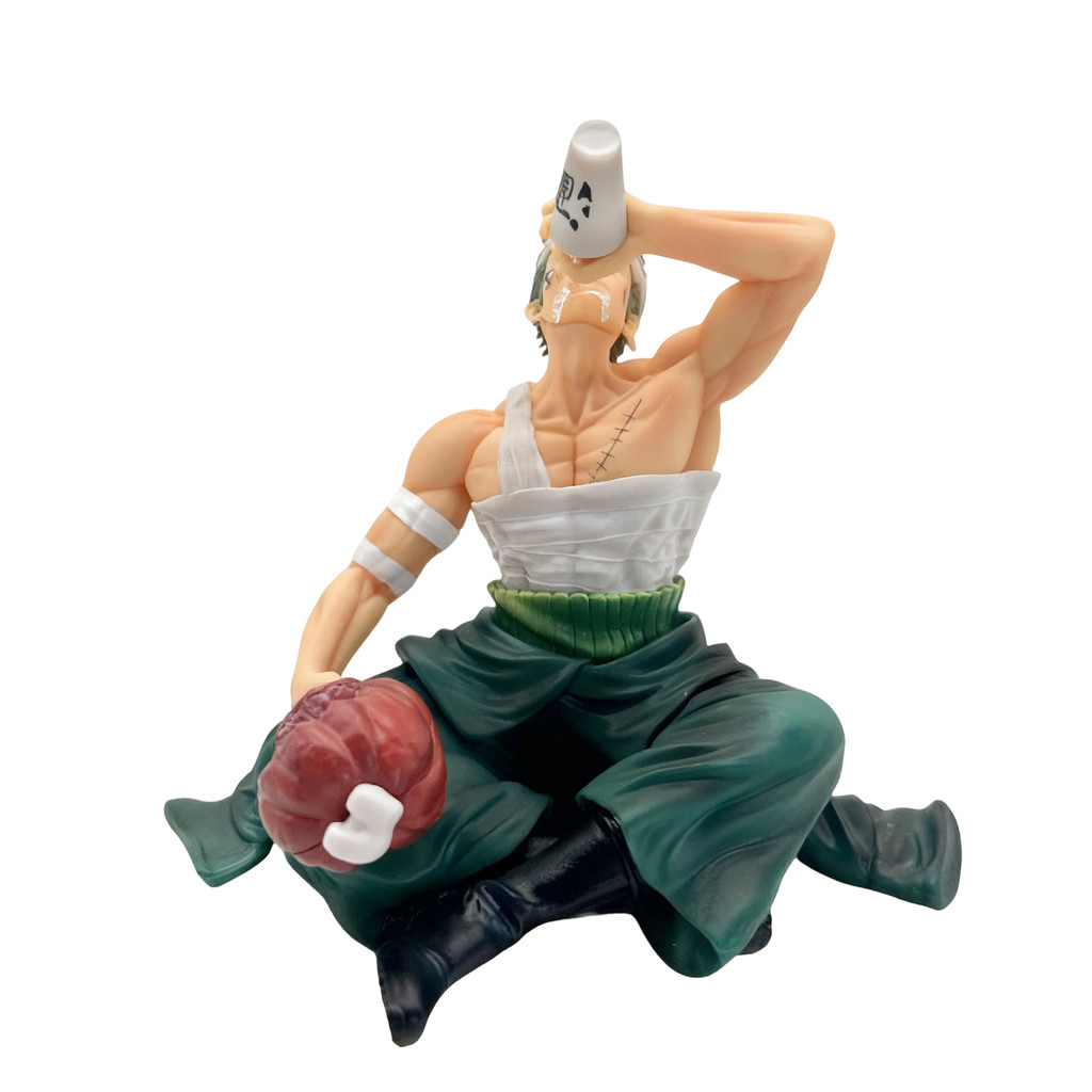 One Piece BT Wano Country Bandaged Zoro ดื่มดาบ Roronoa Zoro กล่องอะนิเมะรูปสะสม