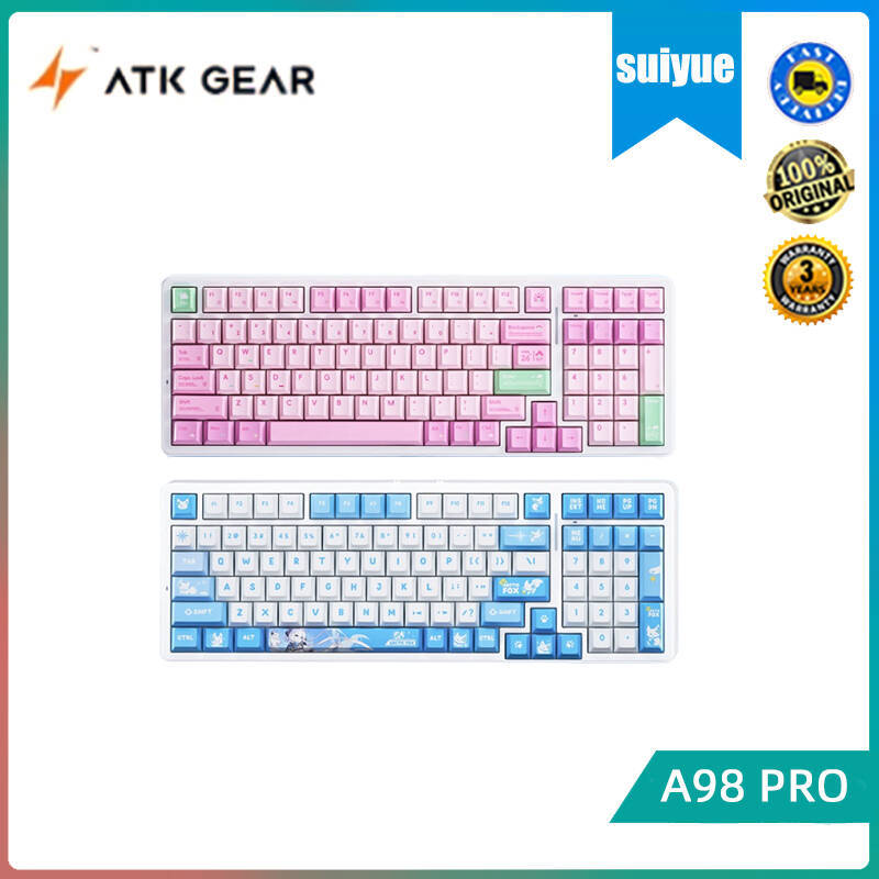 ATK A98 Pro Mechanical keyboard บลูทูธไร้สายสอบจําลองที่สาม