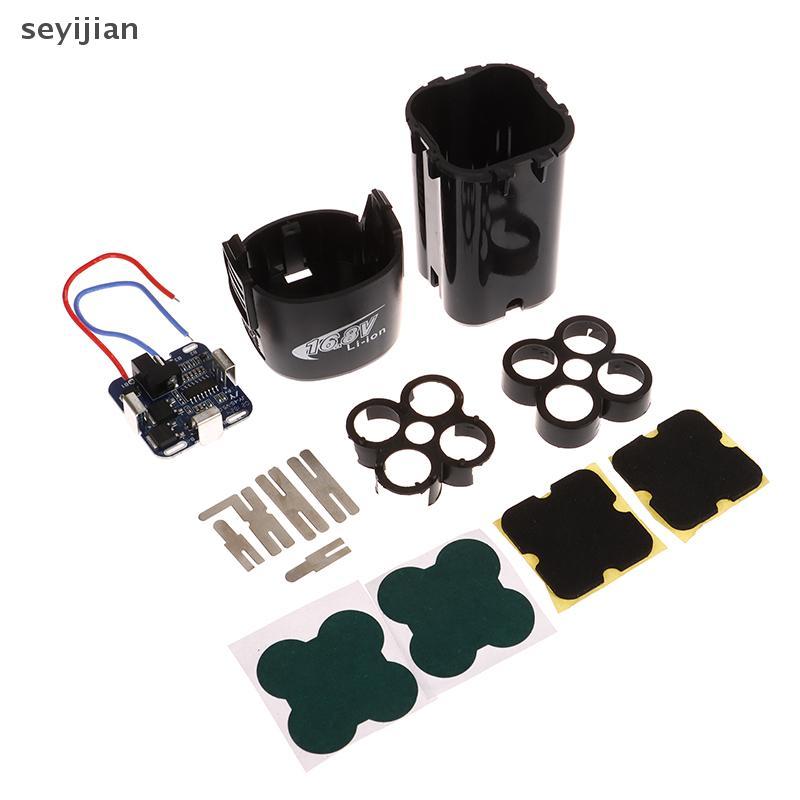 Syj 4S BMS 18650 กล่องเก็บ 16.8V BMS PCBA สําหรับเครื่องมือไฟฟ้าพร้อมที่วางความจุนิกเกิลป้ายไม่มีแบต