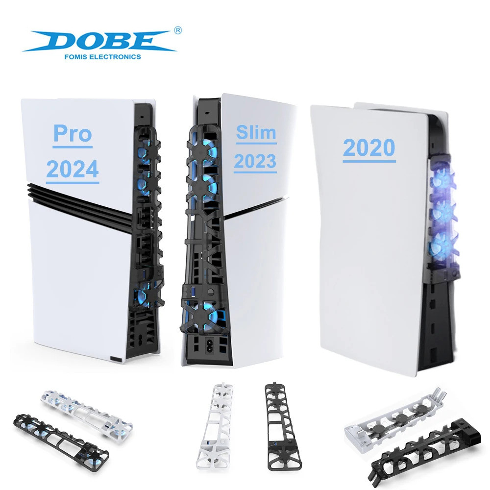 พัดลมระบายความร้อนสําหรับคอนโซล Ps5 Series, อัพเกรดพัดลมระบายความร้อนที่เงียบสงบพร้อมพอร์ต Led & 3.0