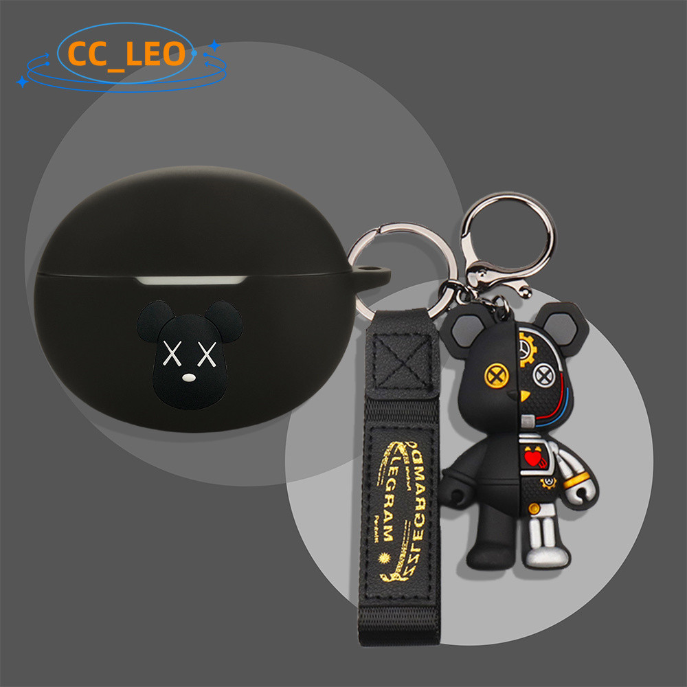 Case for OPPO Enco Air5 Silicone Soft Case Suitable for OPPO Enco Air5 Shockproof Shell Protective Sleeve Cute Shoe Pendant Cartoon Keychain