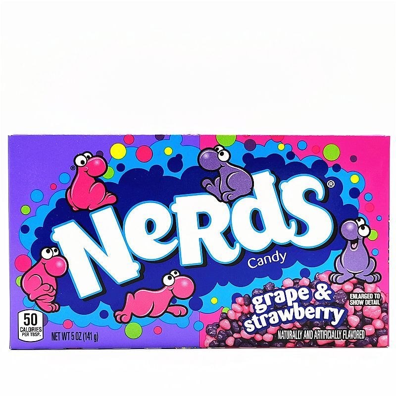 นําเข้า Wonka Wonka Nerds RAINBOW Granulated Candy Grape RAINBOW Snacks Crispy Candy LS70126 @
