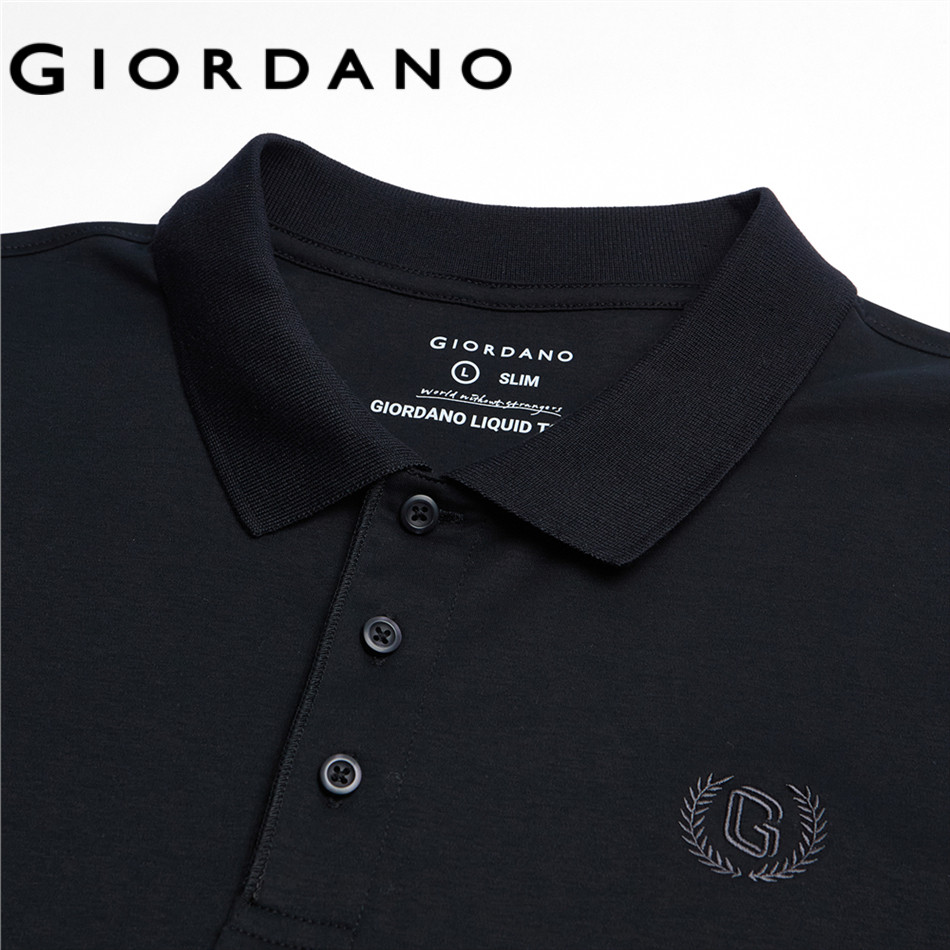 GIORDANO قميص بولو رجالي Liquid Touch — صورة 5