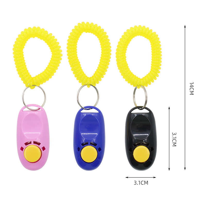 การฝึกสุนัข CLICKER CLICKER อุปกรณ์ฝึกซ้อมสัตว์เลี้ยง Training Dog Ring Voice Dog CLICKER